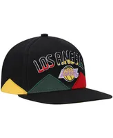 Men's Mitchell & Ness Black Los Angeles Lakers Hardwood Classics Black History Month Snapback Hat