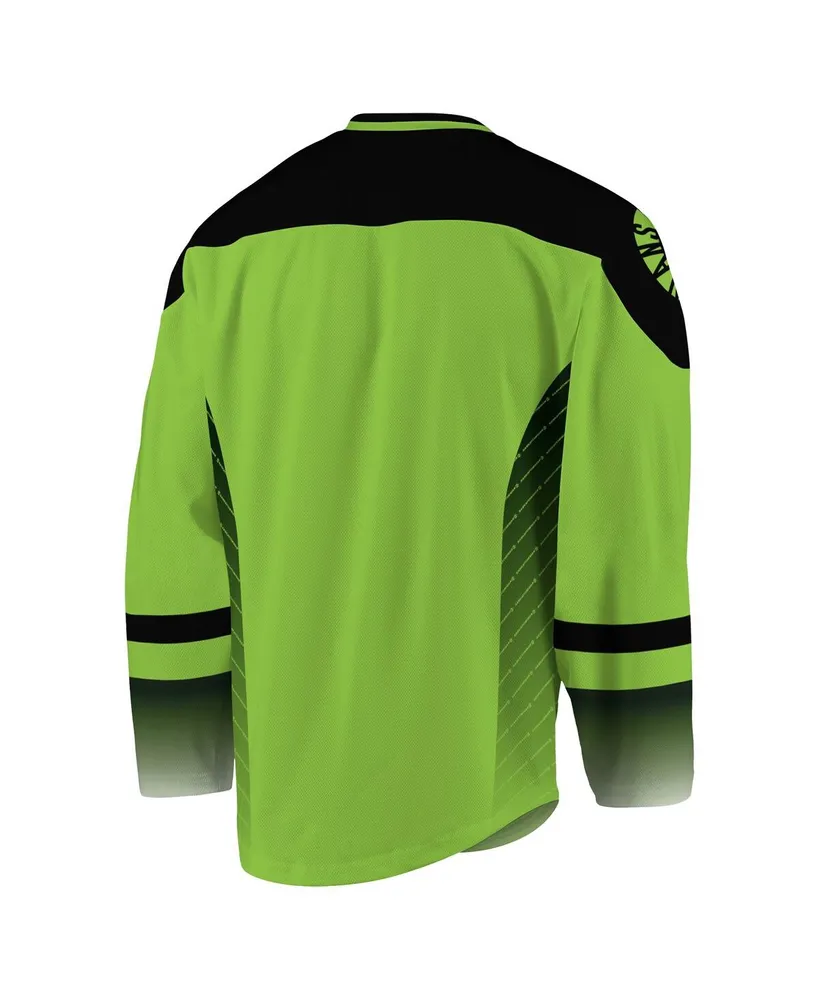 Men's Green, Black Saskatchewan Rush Replica Jersey