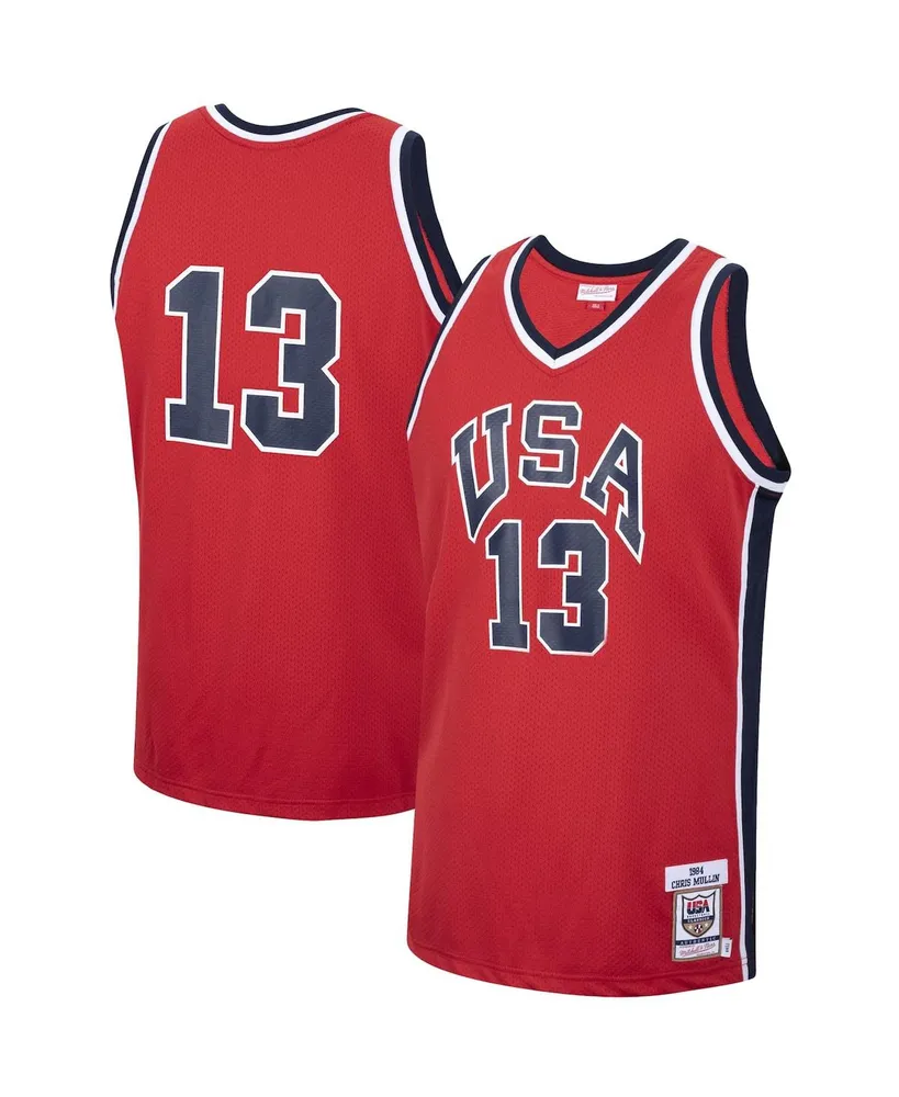 Men's Mitchell & Ness Clyde Drexler White USA Basketball Authentic