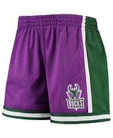 Women's Mitchell & Ness Purple Milwaukee Bucks Jump Shot Shorts