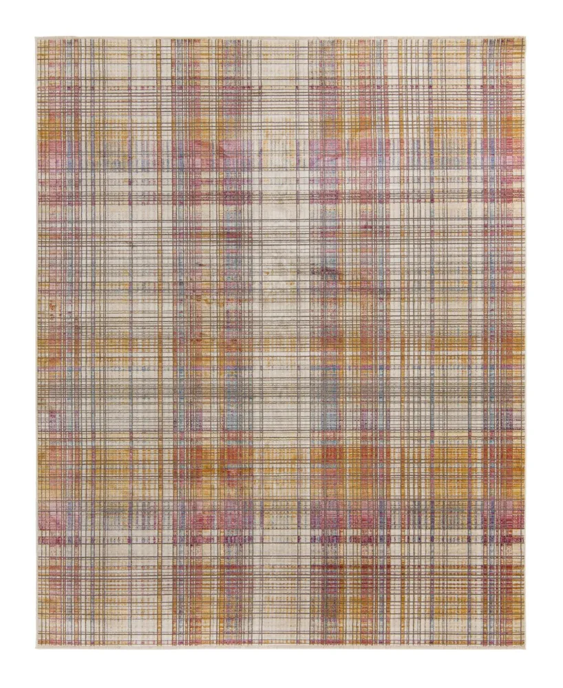 Closeout! Bayshore Home High-Low Pile Iyer IYE13 7'10" x 9'8" Area Rug