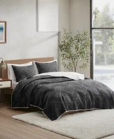 Ink+Ivy Pomona Boho Chevron 3-Pc. Quilt Set