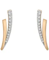 Wrapped Diamond Branched Stud Earrings (1/6 ct. tw) in 14k Gold, Created for Macy's