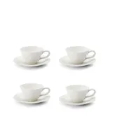 Portmeirion Sophie Conran Teacups and Saucers, Set of 4