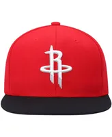 Men's Mitchell & Ness Red and Black Houston Rockets Team Two-Tone 2.0 Snapback Hat