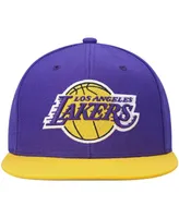 Men's Mitchell & Ness Purple and Gold Los Angeles Lakers Team Two-Tone 2.0 Snapback Hat