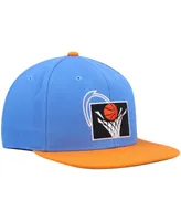 Men's Mitchell & Ness Blue and Orange Cleveland Cavaliers Hardwood Classics Team Two-Tone 2.0 Snapback Hat