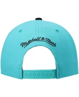 Men's Mitchell & Ness Teal and Black San Antonio Spurs Hardwood Classics Team Two-Tone 2.0 Snapback Hat