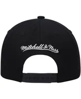 Men's Mitchell & Ness Black San Antonio Spurs Hardwood Classics Retro Bolt Deadstock Snapback Hat