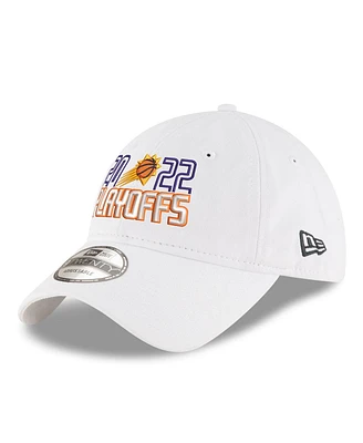 Men's New Era White Phoenix Suns 2022 Nba Playoffs Bubble Letter 9TWENTY Adjustable Hat