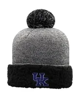 Women's Top of the World Black Kentucky Wildcats Snug Cuffed Knit Hat with Pom