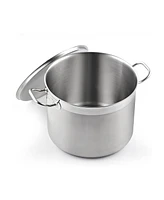 20 Quart Professional Grade Stainless Steel Stock Pot with Lid, Silver