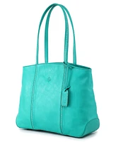 Old Trend Women's Genuine Leather Dancing Bamboo Tote Bag