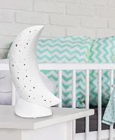 Simple Designs Porcelain Moon Shaped Table Lamp