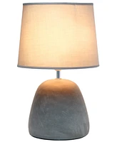 Simple Designs Round Concrete Table Lamp