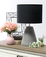 Simple Designs Pinnacle Concrete Table Lamp