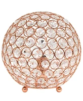 Elegant Designs Elipse 8" Crystal Ball Sequin Table Lamp