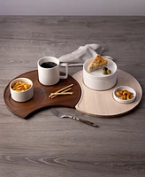 Noritake Kona Wood Crescent Serving Tray, 13"