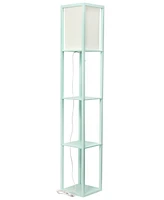 Elegant Designs Romantic Cascading Crystal and Chrome Floor Lamp