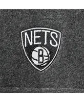 Men's Columbia Brooklyn Nets Heathered Charcoal Flanker Full-Zip Jacket