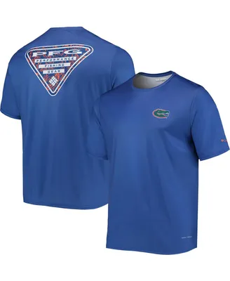 Men's Columbia Royal Florida Gators Terminal Tackle Omni-Shade T-shirt