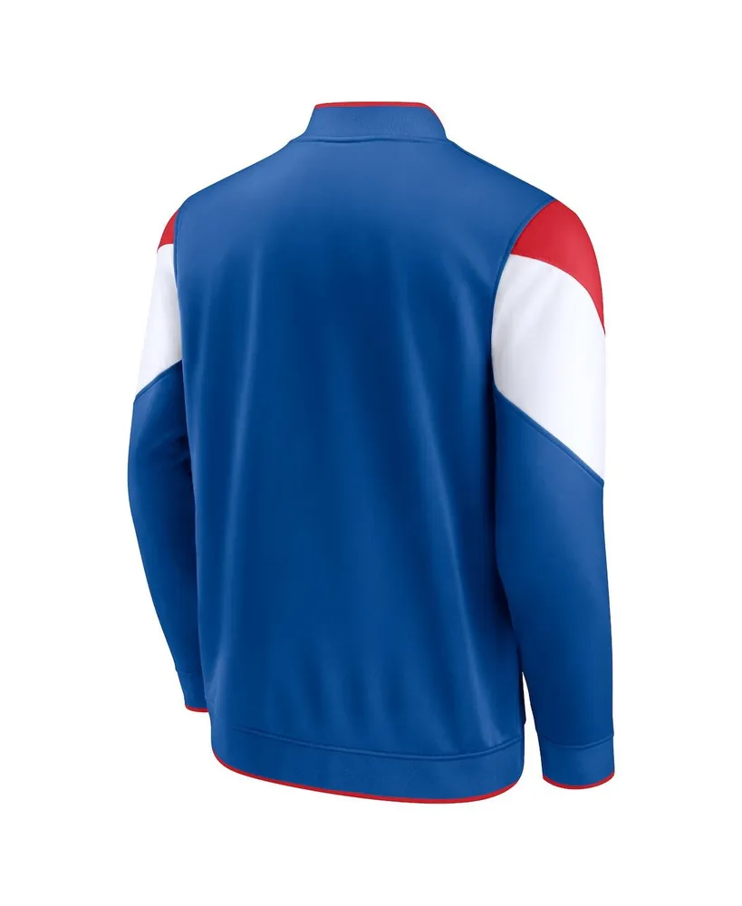 Men's Fanatics Royal Philadelphia 76ers League Best Performance Full-Zip Jacket