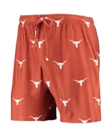 Men's Concepts Sport Texas Orange Longhorns Flagship Allover Print Jam Shorts