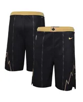 Big Boys Nike Black Toronto Raptors 2021/22 City Edition Courtside Swingman Shorts