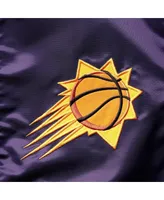 Men's Starter Purple Phoenix Suns The Captain Ii Full-Zip Varsity Jacket