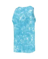 Men's '47 Blue New York Yankees Big Leaguer Tubular Tie-Dye Tank Top