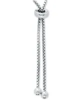 Giani Bernini Cubic Zirconia "Love Yourself" Bolo Bracelet in Sterling Silver, Created for Macy's