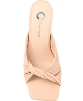 Journee Collection Women's Greer Pleated Sandals