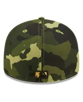 Men's New Era Camo Kansas City Royals 2022 Armed Forces Day On-Field Low Profile 59FIFTY Fitted Hat