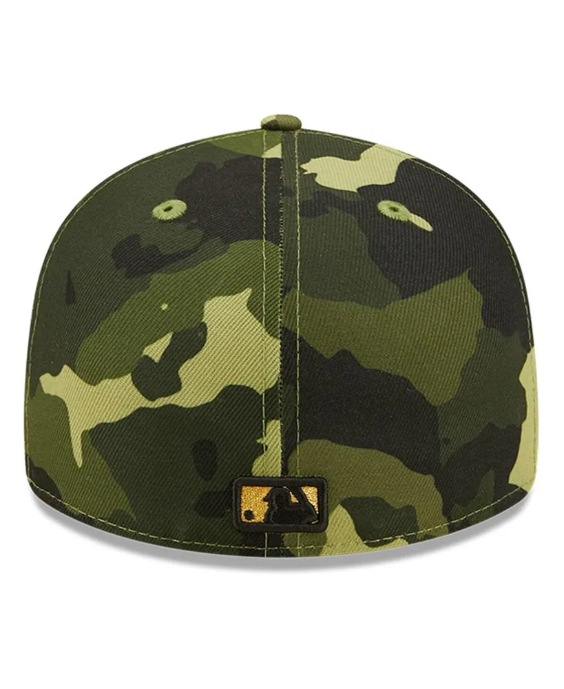 Men's New Era Camo Detroit Tigers 2022 Armed Forces Day On-Field Low Profile 59FIFTY Fitted Hat