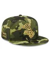 Men's New Era Camo Chicago White Sox 2022 Armed Forces Day 9FIFTY Snapback Adjustable Hat