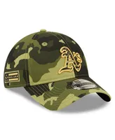 Men's New Era Camo Oakland Athletics 2022 Armed Forces Day 9TWENTY Adjustable Hat