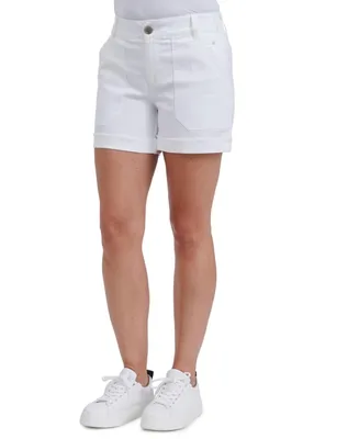 Democracy Women's Ab Solution Cargo Casual High Rise Shorts