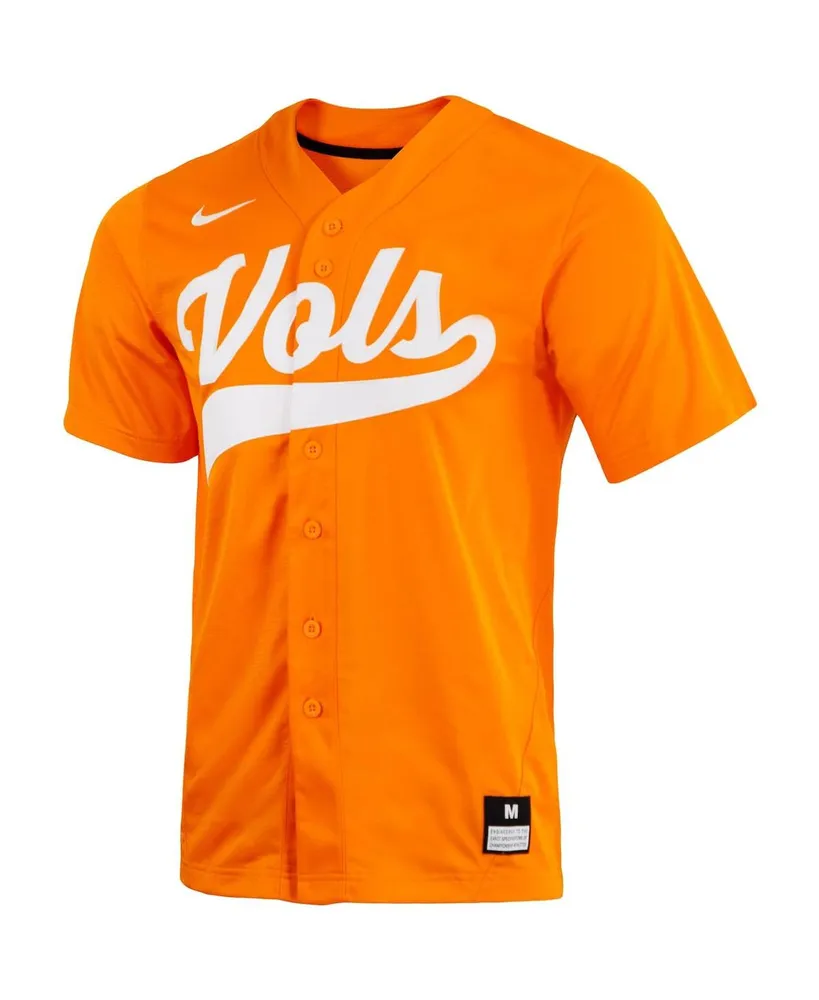 Men's Nike Tennessee Orange Tennessee Volunteers Replica Full-Button Baseball Jersey