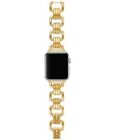 Tory Burch Eleanor Gold-Tone Stainless Steel Jewelry Link Bracelet For Apple Watch 38mm/40mm