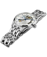 Hamilton Men's Automatic Jazzmaster Open Heart Silver-Tone Stainless Steel Bracelet Watch 40mm