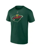 Men's Fanatics Marc-Andre Fleury Green Minnesota Wild Authentic Stack Name and Number T-shirt