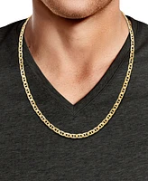 Men's Solid Mariner Link, 22" Chain Necklace (5-5/8mm) in 10k Gold