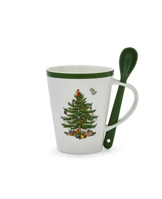 Christmas Tree Mug and Spoon Set, 2 Piece