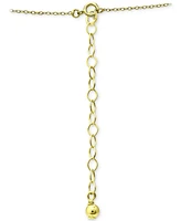 Giani Bernini Cubic Zirconia Open Circle Pendant Necklace, 16" + 2" extender, Created for Macy's