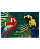 Liora Manne' Frontporch Parrot Pals 1'8" x 2'6" Outdoor Area Rug