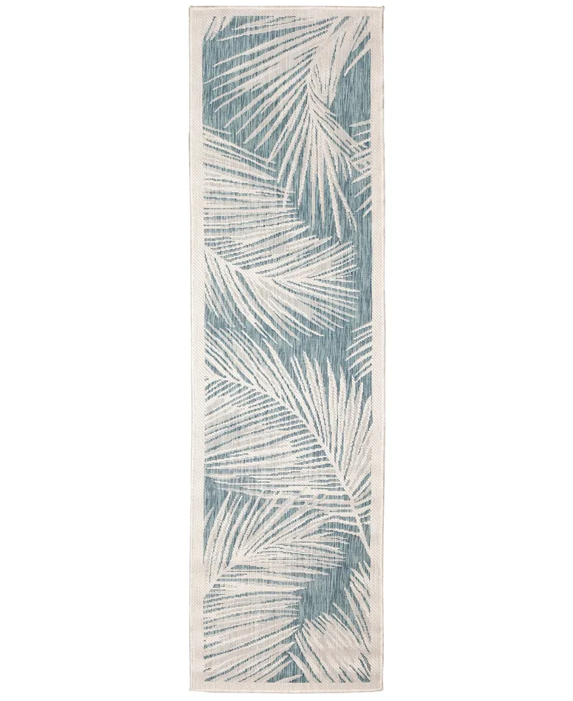 Liora Manne' Carmel Fronds 1'11" x 4'11" Runner Outdoor Area Rug