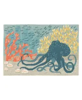 Liora Manne' Frontporch Octopus 2'6" x 4' Outdoor Area Rug