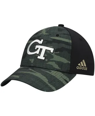 Men's adidas Camo Georgia Tech Yellow Jackets Military-Inspired Appreciation Flex Hat