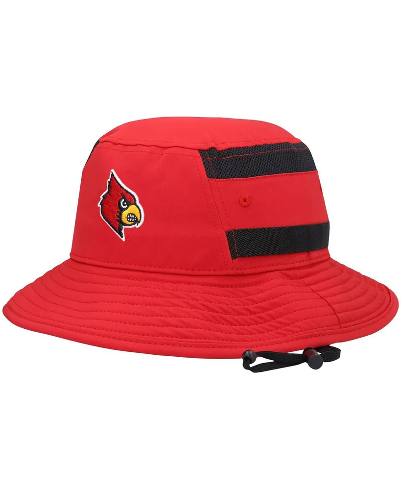 Men's adidas Red Louisville Cardinals 2021 Sideline Aeroready Bucket Hat