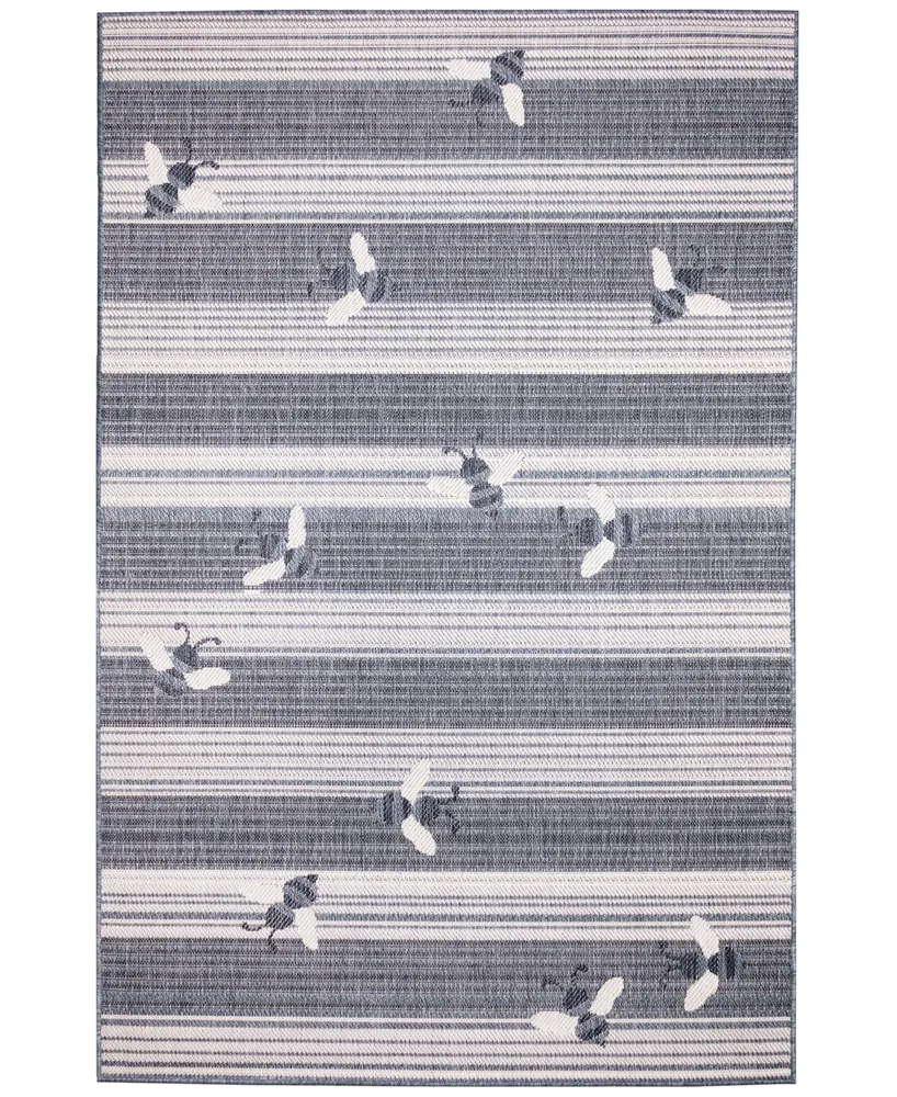 Liora Manne' Malibu Sweet Bees 3'3" x 4'11" Outdoor Area Rug